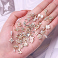 Lan Guang Popular 3D Butterfly Nail Art Charms Luxury Rhinestone Alloy Fashionable for Nail Decorations DIY