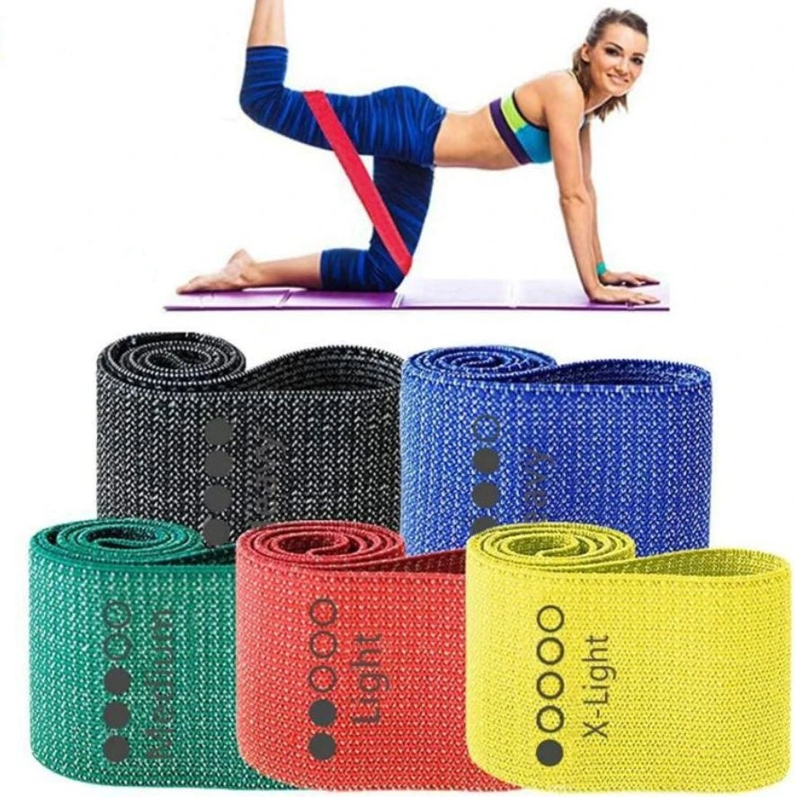 Home /gym Fitness Exercise Resistance Bands Set Tpe Rubber Elastic Fitness Bands with logo