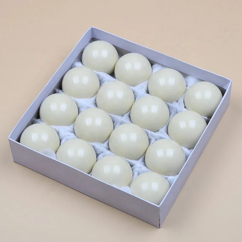 Smaller Size Resin Snooker Pool White Ball 2-1/16inch Snooker Pool Sport Cue Ball 52.5mm Set 16x