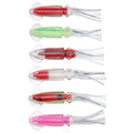 Wholesale SO151 12cm 12.7g 6pcs/bag Artificial Soft Baits Saltwater Luminous Squid Octopus Skirts Fishing Lures