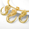 Fashion Jewelry 2021 Jewelry Sets for Women Necklace Earrings Pendant Twisted Circles for Party Daily Anniversary