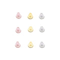Wholesale 10Pcs/Bag Stainless Steel Sweet Rose Gold Shell Pendant Colorful Mother of Pearl Charm for Jewelry Making Accessories