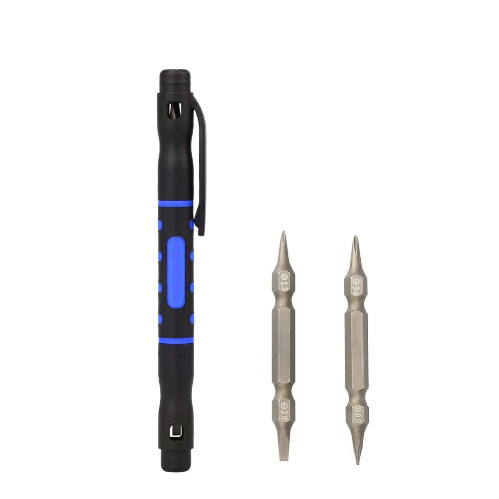 Factory Double-end Bit Flat Pentalobe Phillips Tri Wing Pocket Pen Type Magnetic Screwdriver for iPhone