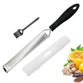 Lemon Zester & Cheese Grater Premium Stainless Steel a Sharp Kitchen Tool for Ginger Garlic Nutmeg Chocolate Vegetables