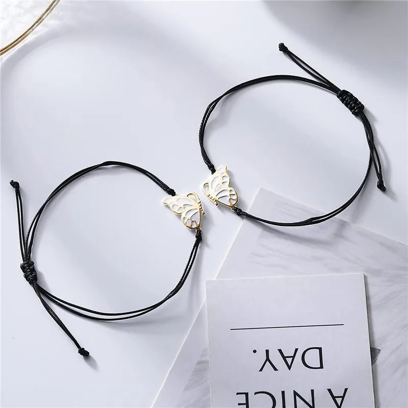 Wholesale New Hot Selling Butterfly Shape Bracelets Friendship Giftsfor Women Friends Birthday Gifts