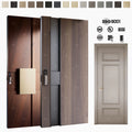 Foshan Yohome Australia Style House Black Walnut Solid Wood Entry Door Security Main Pivot Timber Exterior Door