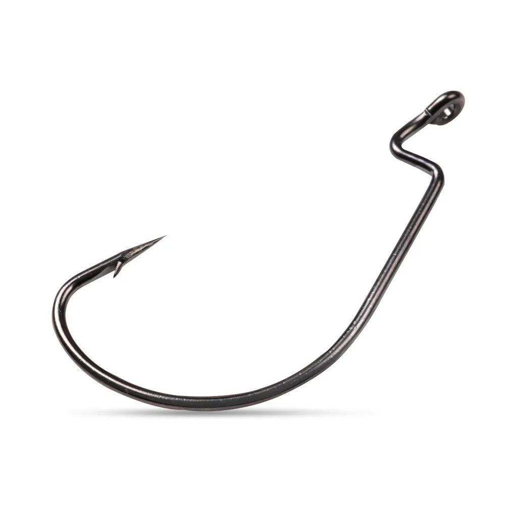 Stainless Steel & High Carbon Steel Barbed Crank Shackle Fishing Hooks Sizes 2# 1# 1/0# 2/0# 3/0# 4/0# 5/0# 4# 6#