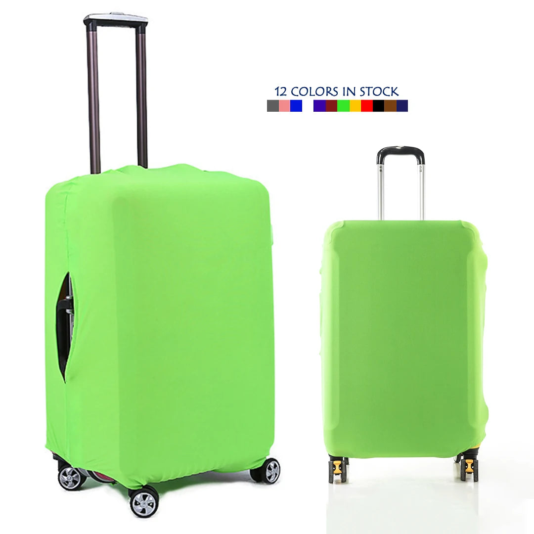 UOO Custom Logo Print Travel Letter Classic Carry-On Trunk Stretch Polyester Luggage Cover Protector Suitcase Cover