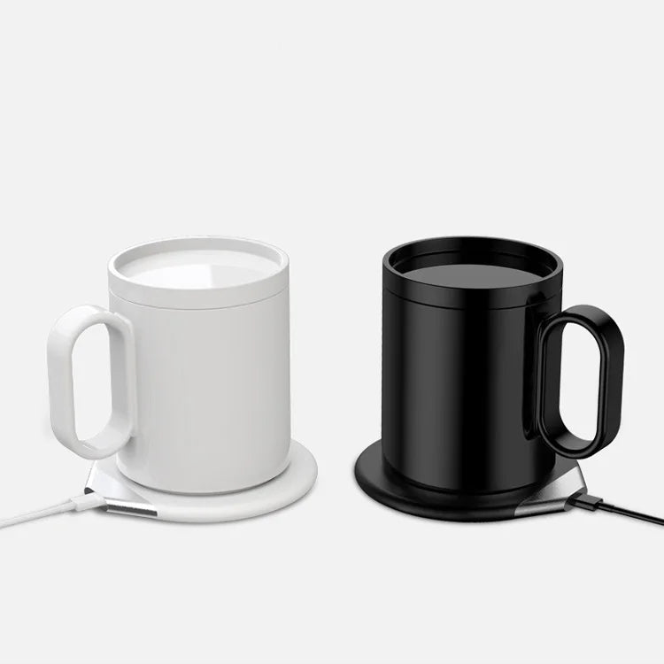 New Year Creativity Ceramic Warmer Cup Pad Wireless Charger 55 Degrees Smart Coffee Mug Warmer
