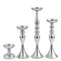 O-X524 Wedding Decoration Table Centerpiece Gold Silver Luxury Candlestick Holder Table Decorations Metal Candle Holders