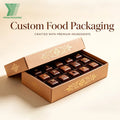 Wholesale Free Sample Custom Printed Food Grade Luxury Rigid Cardboard Box Sweet Food Gift Chocolate Packaging Box