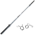 Weight Lifting Barbell bar  Chrome Solid Steel Gym Equipment