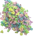 1KG/Bag 1CM Glow Polymer Clay Number Slices Figurine Sprinkles Non-toxic Portable Slime Slice Supplies Collectible Clay Crafts