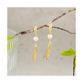 Free Video and Picture Women's Stud 925 Sterling Silver All-match Freshwater Pearl Earrings