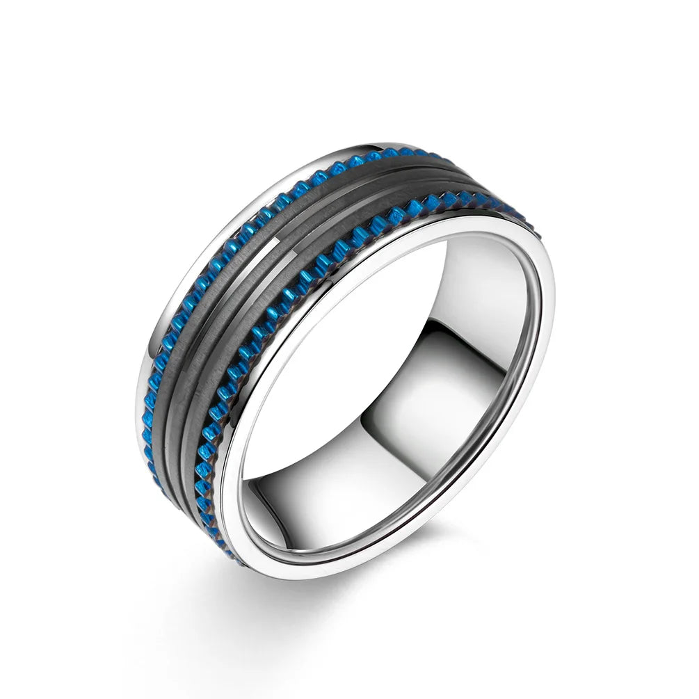 Attractive Gothic Stainless Steel Men Wedding Rings Non Tarnish Hip Hop Titanium Steel Stylish Gear Ring Hypoallergenic Jewelry