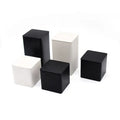 Black White Square Factory Small Batch Custom Cheap Tea Candy Coffee Bean Storage Tin Cans ODM OEM Tin Box