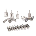SDPSI 3-25mm Diamond Grinding Head Concave Polishing Suction Eye Socket Bead Grinder Spherical Abrasive Tools for Rotary Tool