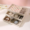 Hot Sale Transparent Acrylic Three-layer Drawer Jewelry Box Girls Luxury Velvet Jewelry Display Box