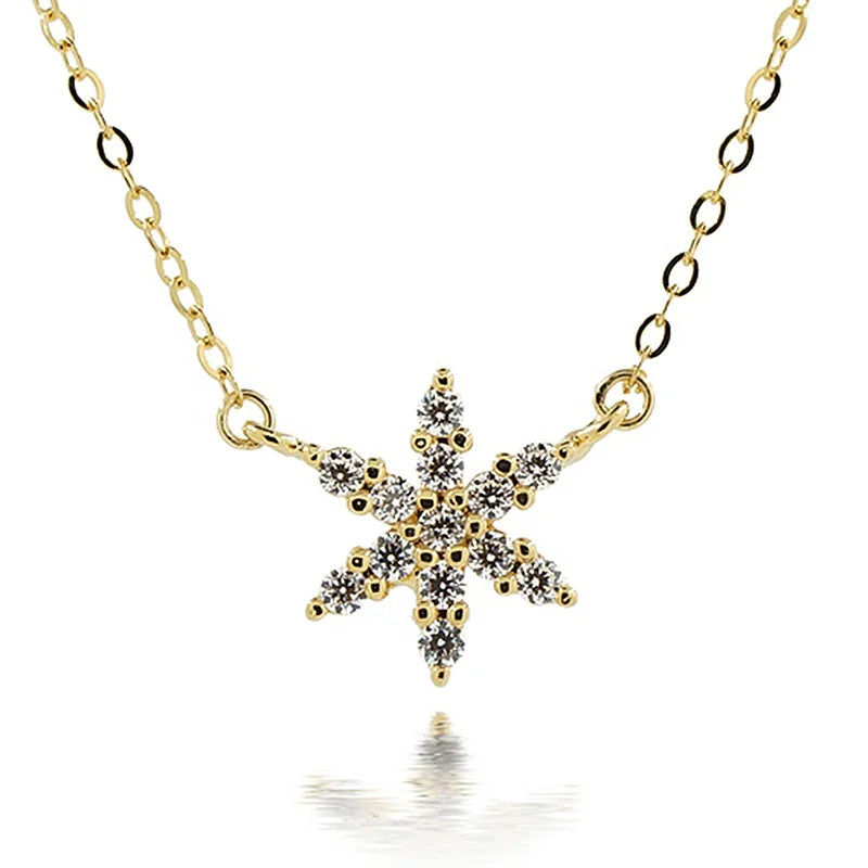 Trendy 18K Real Gold Circle Charm Necklace Fashion Genuine Gold 18K Yellow Gold Necklace Earring