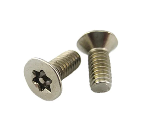 Custom Metric SS316 SS304 Stainless Steel Zinc Plated Cheese Hexalobular Torx Socket CSK Head Machine Screw