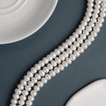 DIY Materials 4A Natural Pearls 7-8mm Bread Button Freshwater Pearls for Pearl Necklace Making