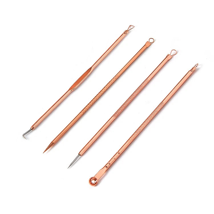 Acne Removal Needle Set Professional Stainless Steel Blackhead Remover Tool Silver Acne Needle Set