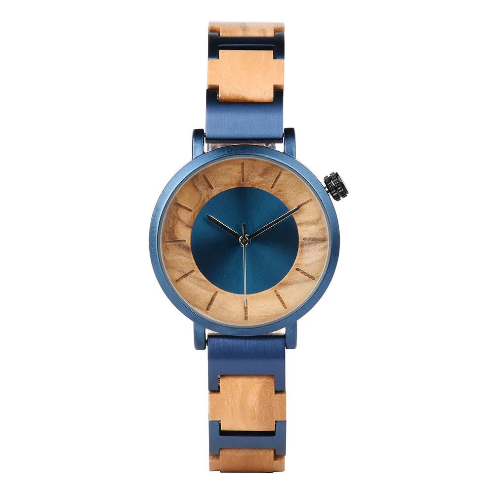 OEM Classic Quartz Minimalist Wooden Watches Vintage 316L Stainless Steel 2 Years CE ROHS Certification Miyota for Couples Men