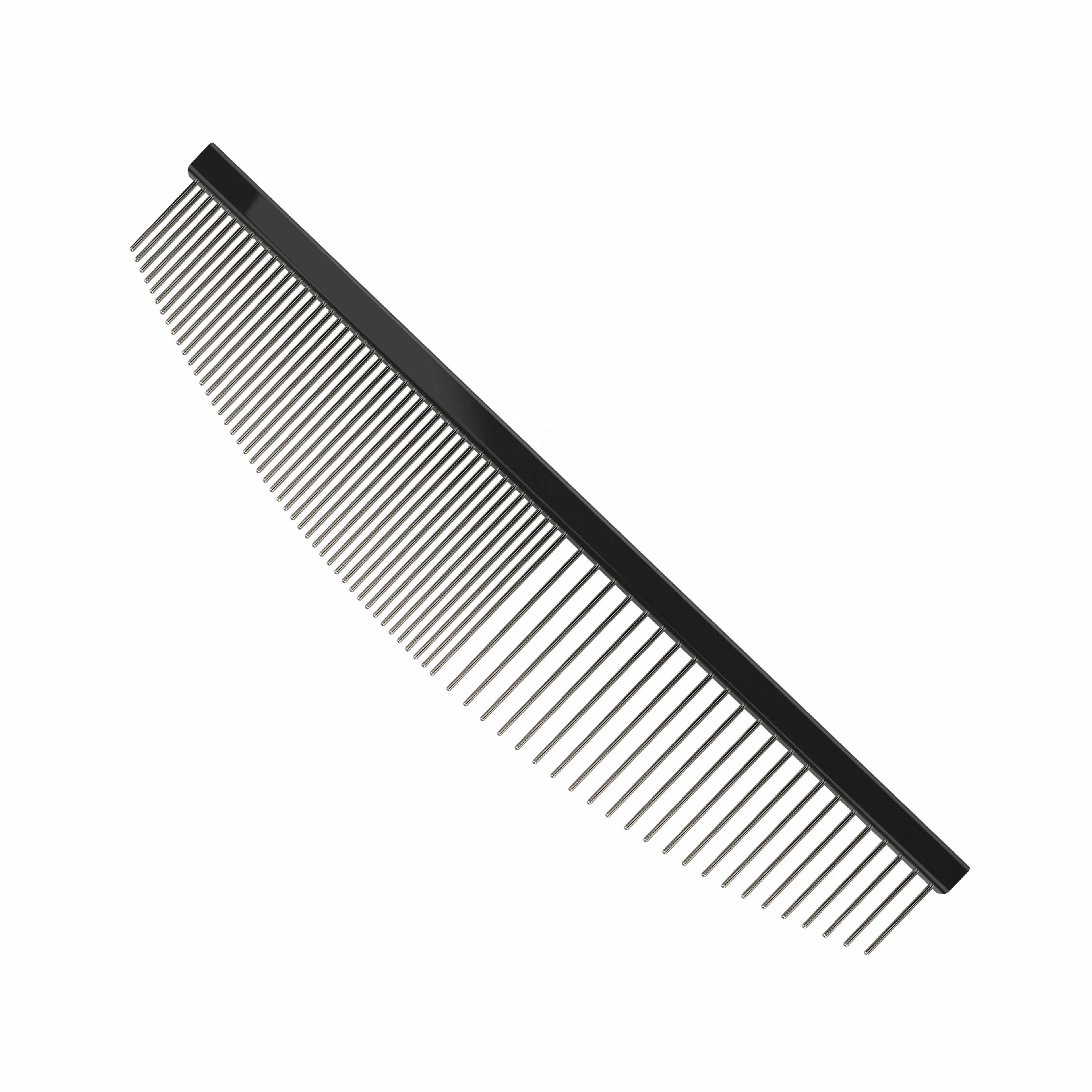 Baoli ODM Dog Pet Comb Crescent 160x30cm Steel Cat Grooming Comb Moon Shape Dog Cleaning Face Comb With Long and Short Teeth