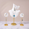 Factory Metal Base Necklace Earrings Jewelry Display Rack Mannequin Jewelry Holder Ear Nail Jewelry Window Counter Display Props