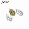 YuenZ Cross Shield Charms Metal Pendants for Jewelryl Making 24*14mm M35