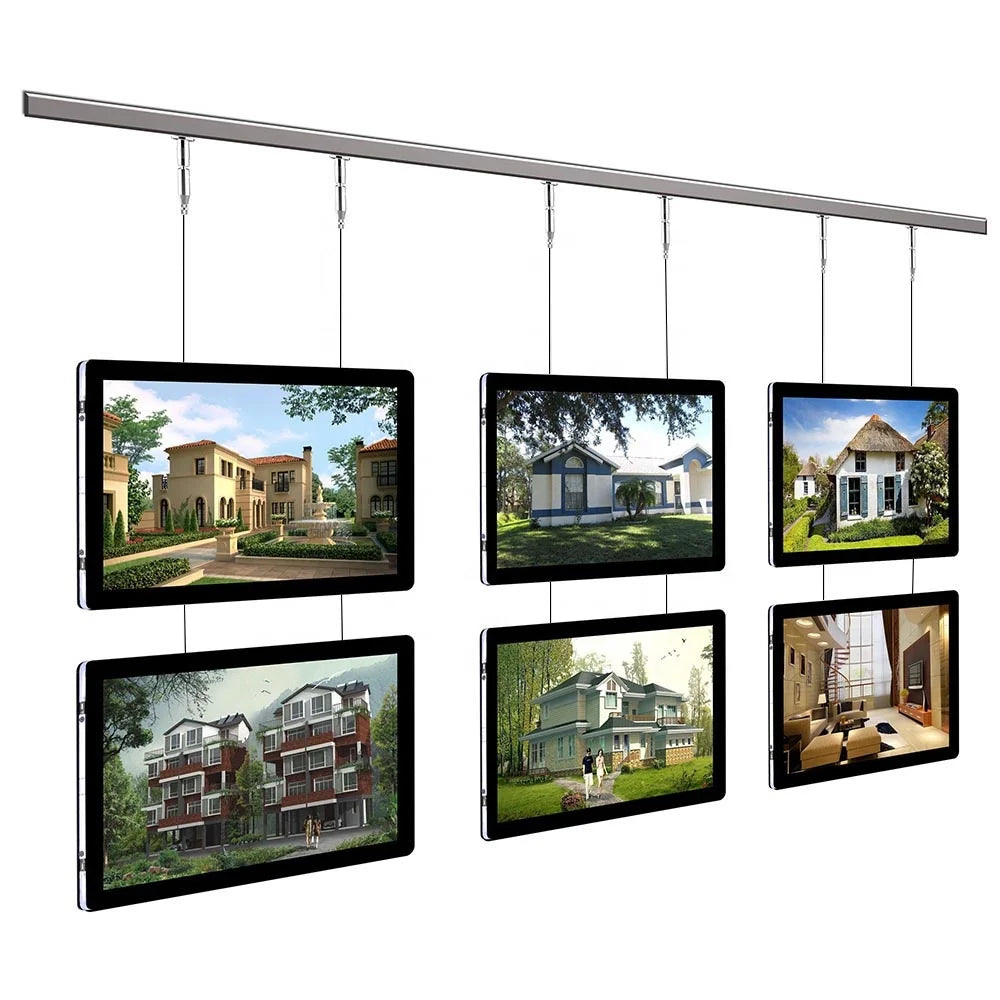 Rectangle Backlit Magnetic Ultra Slim High Brightness Indoor Use Advertising Display Digital Window Hanging A2/A3/A4 Light Box