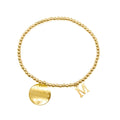 Wave Star Circle Letter Stainless Steel Necklace Gold 18K Jewelry Set Trendy Women's Geometric