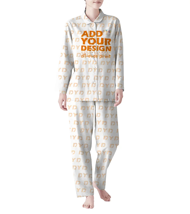 Drop Shipping Long Sleeve Women Pajamas Lightweight Relaxing Sleepwear Personalized Pajama Set for All Night Comfort