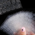 1Sheet 24pcs Jelly Double-side Tape Label Sticker Waterproof DIY Glue Tape Nail Adhesive Tabs Nail Glue for Press on Nails