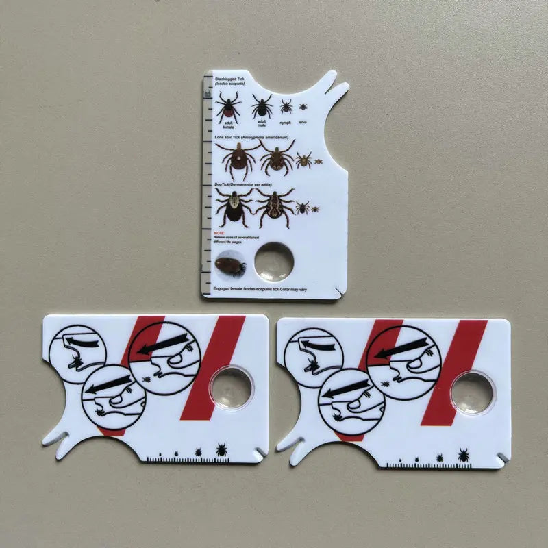 Plastic Tick Remover Twister Card Custom Logo Eco-Friendly Credit Card Size Tick Control Tool