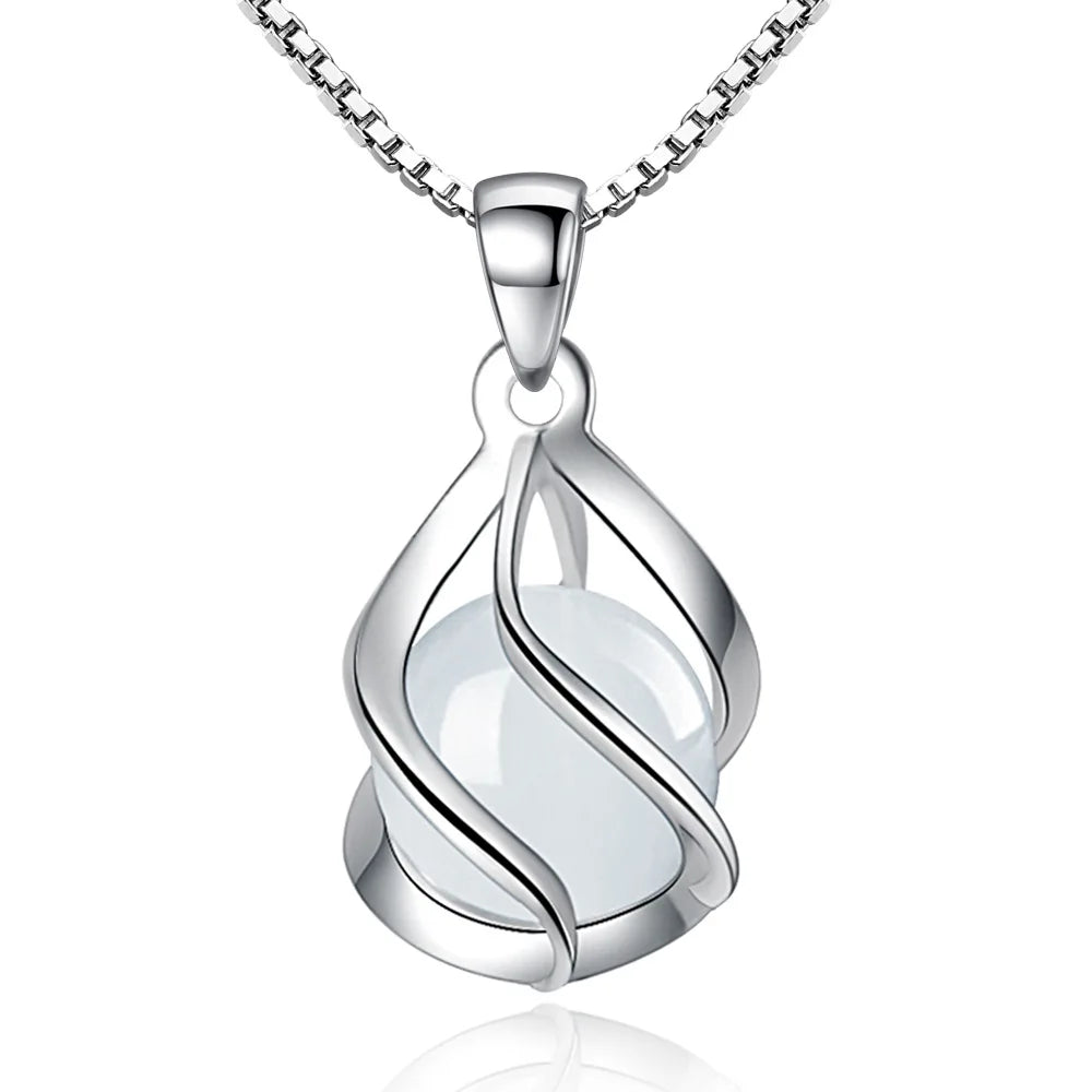 Lovely Opal New Chinese Style Pendant Necklace Female Chinese Style Jewelry Hot Sale