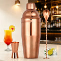 Cocktail Shaker Set Bartender Kit 3 Pieces 25oz Martini Shaker Set with Measuring Jigger and Mixing Spoon