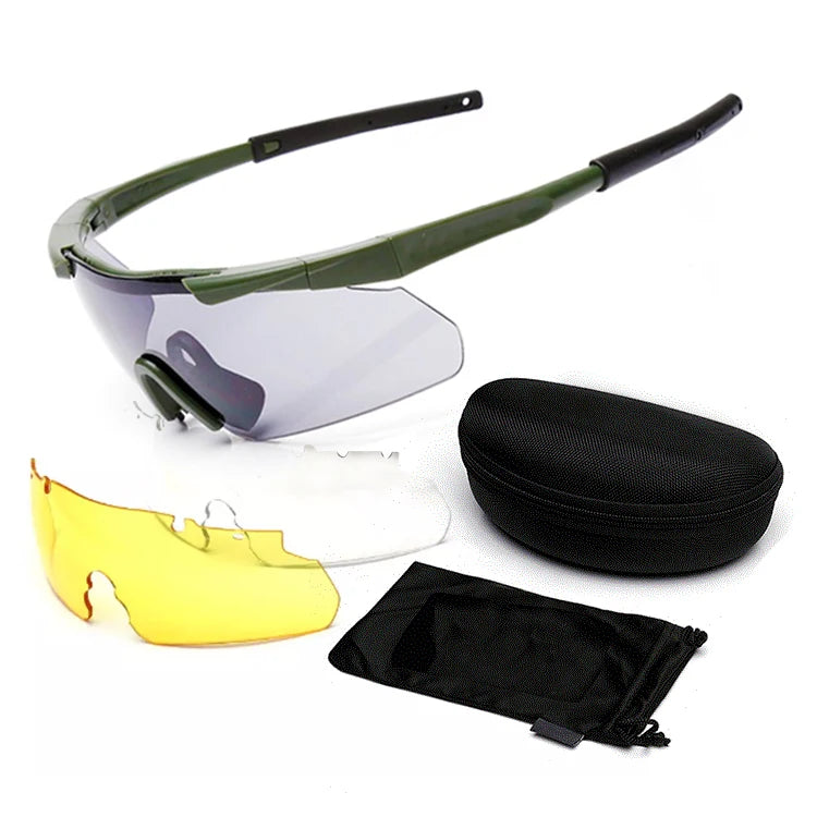 Tactical Glasses CE UV400 Protection Ansi Z87 Safety Sports Sunglasses Polarized CS Shooting Glasses Mens Hunting Hiking Eyewear