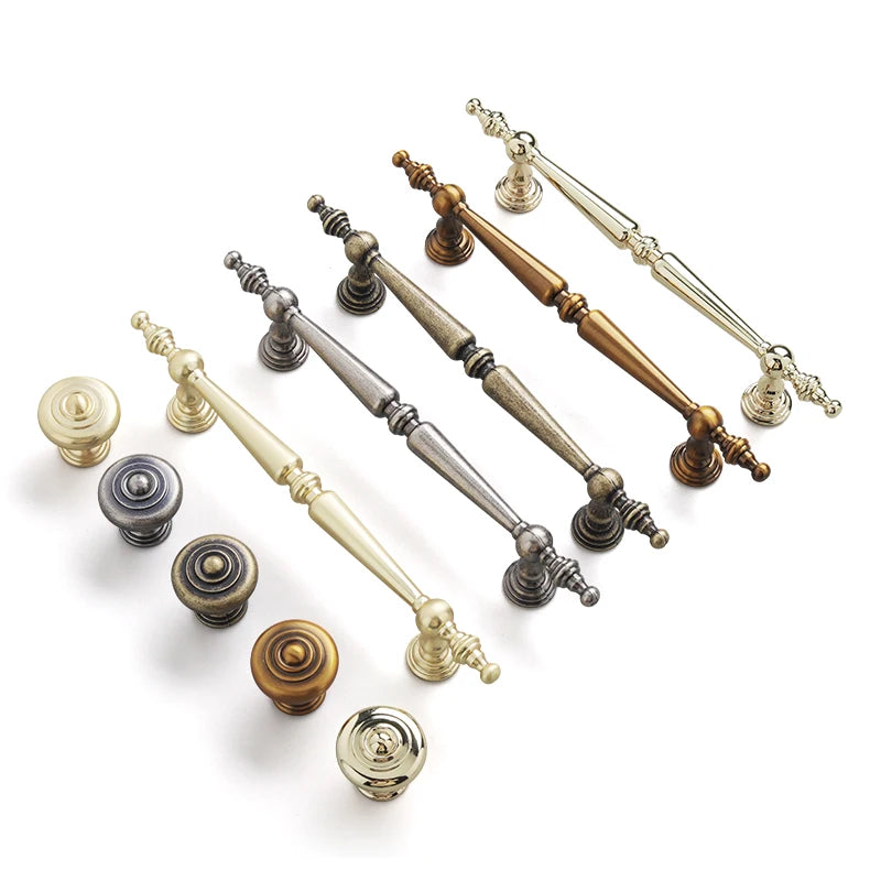 Oukali Modern Fashion Furniture Cabinet Handle Kitchen Home Office Aluminum Alloy Pull Handles Gold Drawer Handles