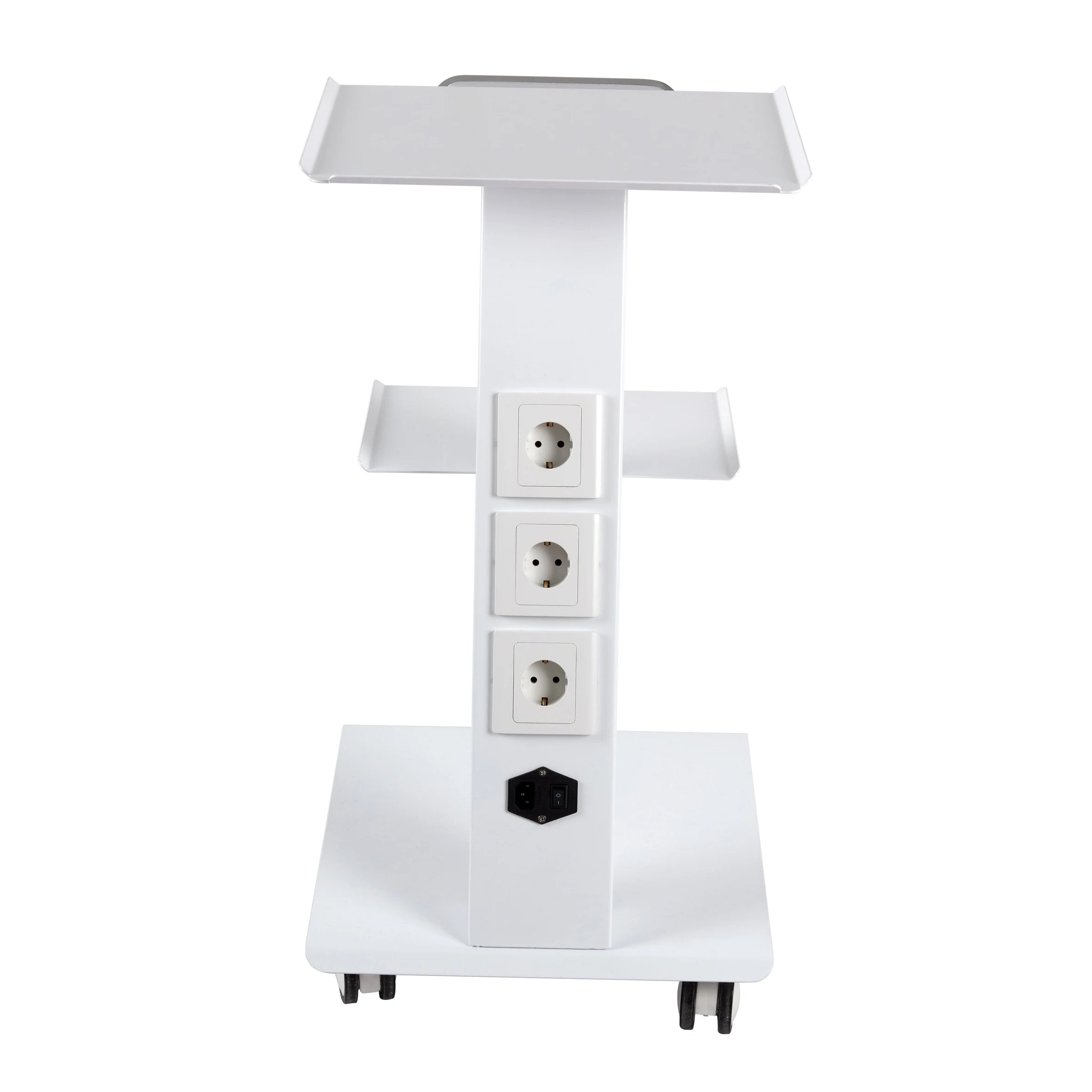 Portable Barber Shop Salon Mobile Tool Cart EU/US/UK Socket Rolling Tool Cart 3 Layers Salon Trolley Metal