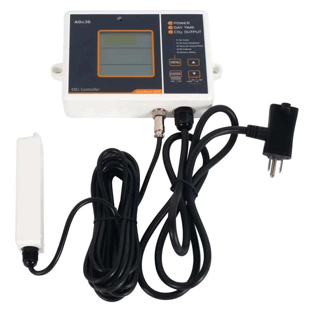 Small Size Day and Night CO2 Controller for Greenhouses