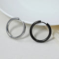Hot Sale Hypoallergenic Multi Size Classic Jewelry Round Hoop Earrings Stainless Steel Huggies Earrings for Women Men Parties