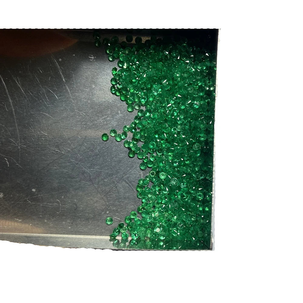 Pakistan Original Natural Emerald 0.8mm to 1.5mm Small Loose Green Emerald Stones