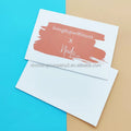 Top Print Effect Custom Color logo Size 4x6inches Gift Card for 10x15cm Thank You Card with Low MOQ