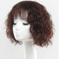AU Human Hair  Shedding-free Wigs Fluffy  Machine Made Breathable Short Curl Human Hair Wig for Women