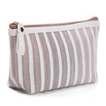 Leather Pouch Medium Travel Makeup Bag for Cosmetic Pouch Travel Organizer Toiletry Clutch Thread PU Zipper Pouch Customized