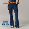8998 Women's Eco-Friendly Recycled Flared Yoga Pants Foldable High Waisted Running Fitness Flare Leggings