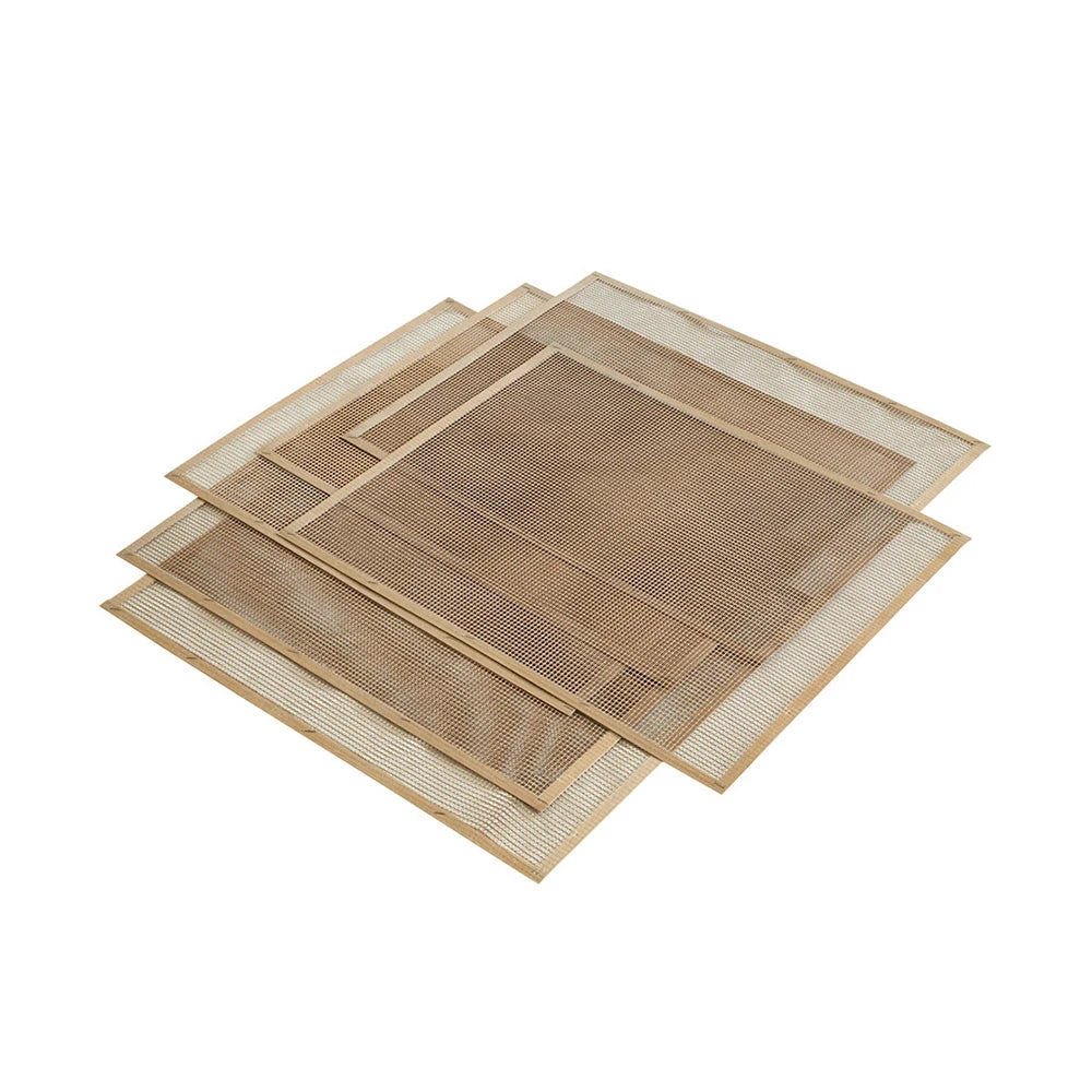 High Temperature Reusable Barbecue Food Drying Non Stick Non-stick Ptfe Bbq Grill Mesh Mat
