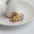 High End 18K Plain Gold Normcore Style Chain Rings Stainless Steel Trendy Simple Gold Plated Jewelry MegaBDM
