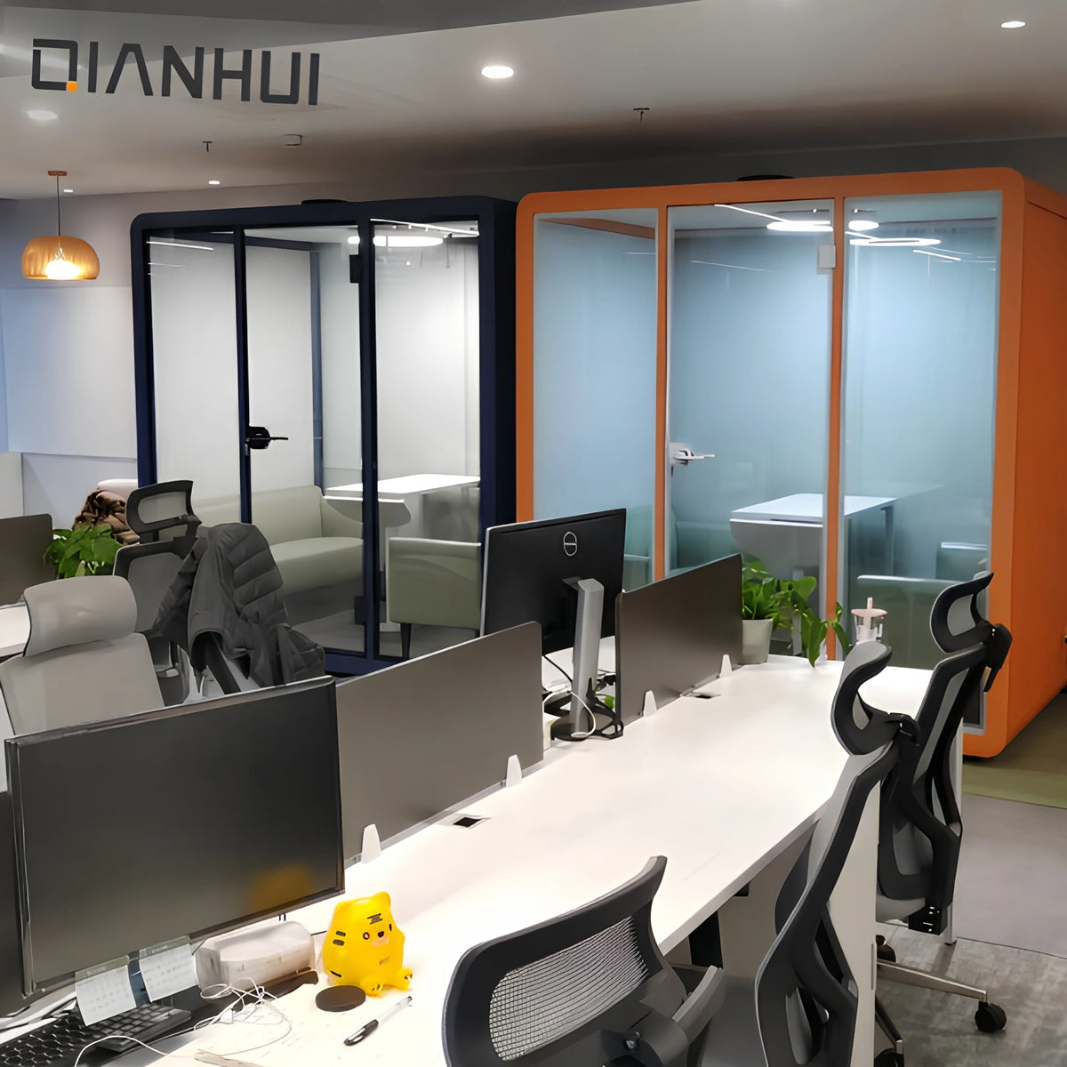 Open-plan Office Movable Office Pod by Reducing the Real Estate Footprint Activity-based Office